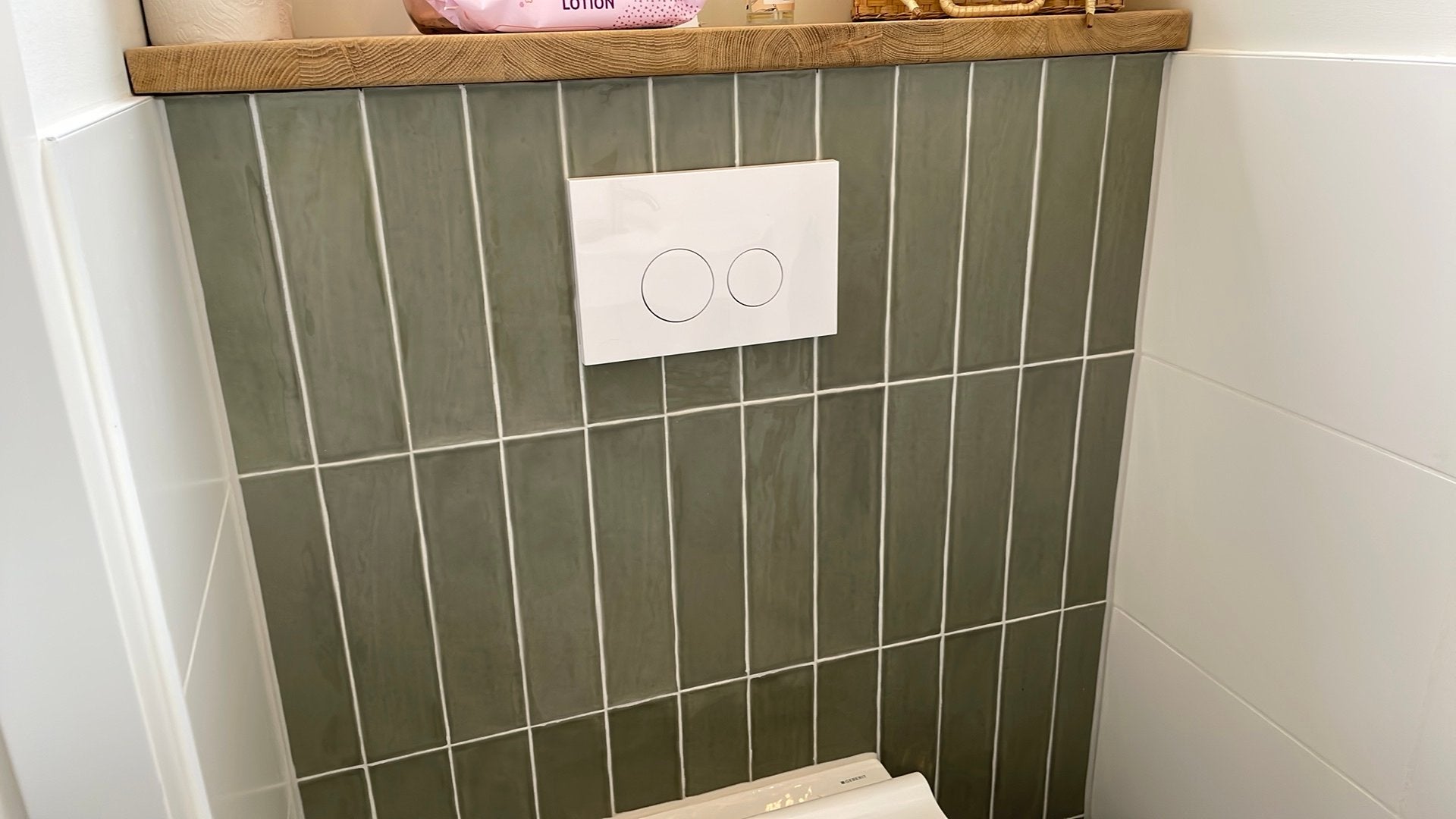Olijf tegeltjes 7,5 x 30cm 78 stuks, Ophalen, Minder dan 20 cm, Minder dan 5 m², Wandtegels
