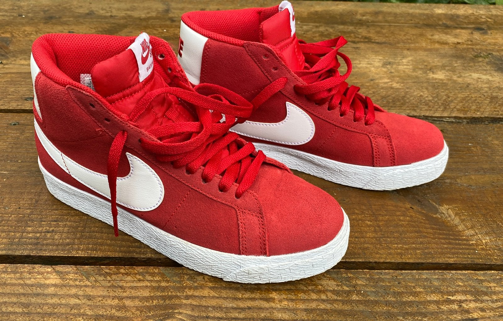 Nike SB Zoom Blazer Mid sneakers 38,5, Ophalen of Verzenden, Rood, Sneakers of Gympen, Zo goed als nieuw