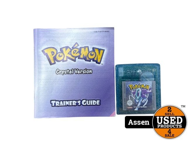 Pokémon Crystal Version GBC Game EUR | Achterkant Beschadigd, Spelcomputers en Games, Nintendo, Zo goed als nieuw, Support@nintendo.com