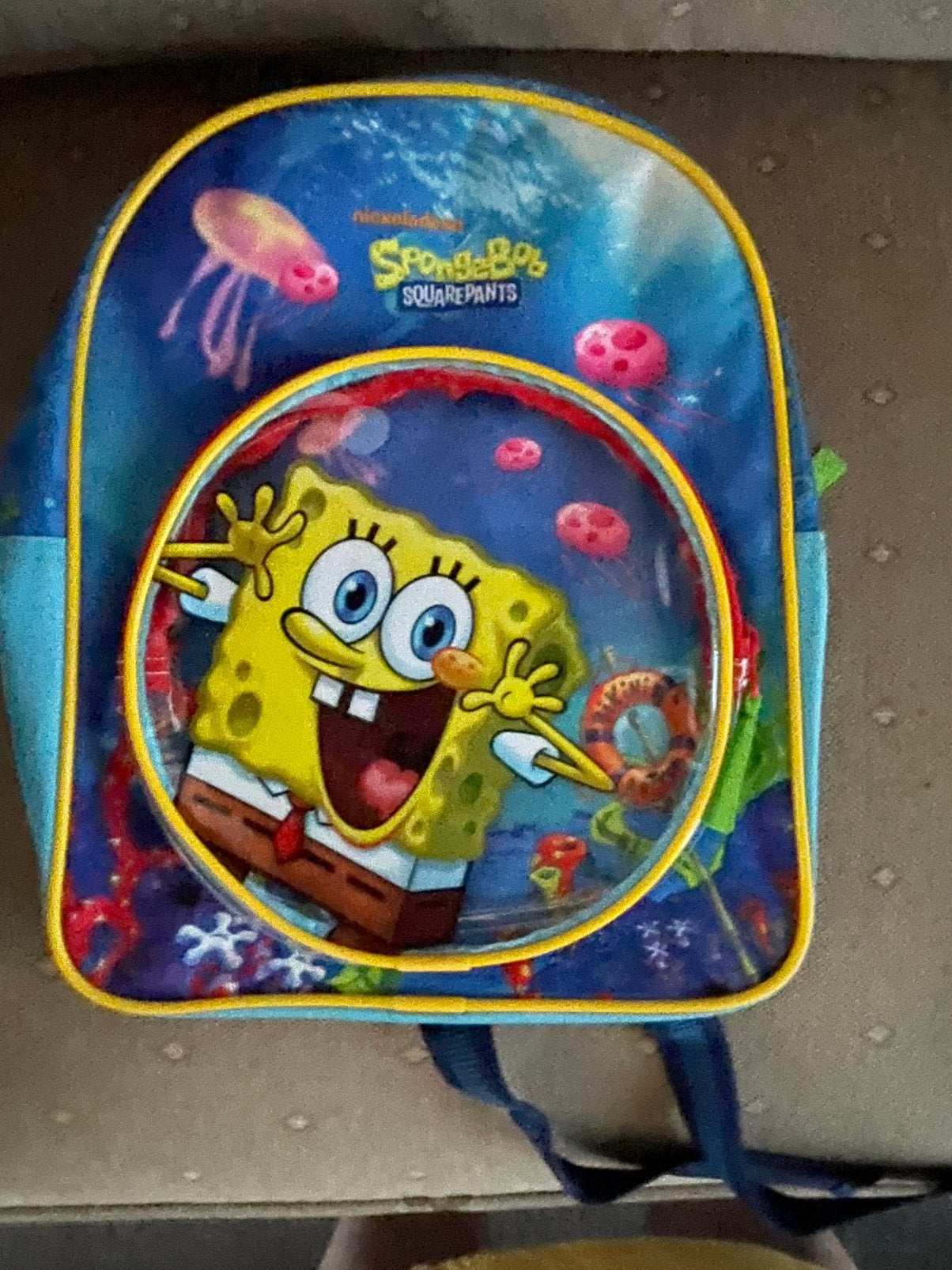 Sponsbob rugzak, Ophalen of Verzenden, Gebruikt, Overige merken