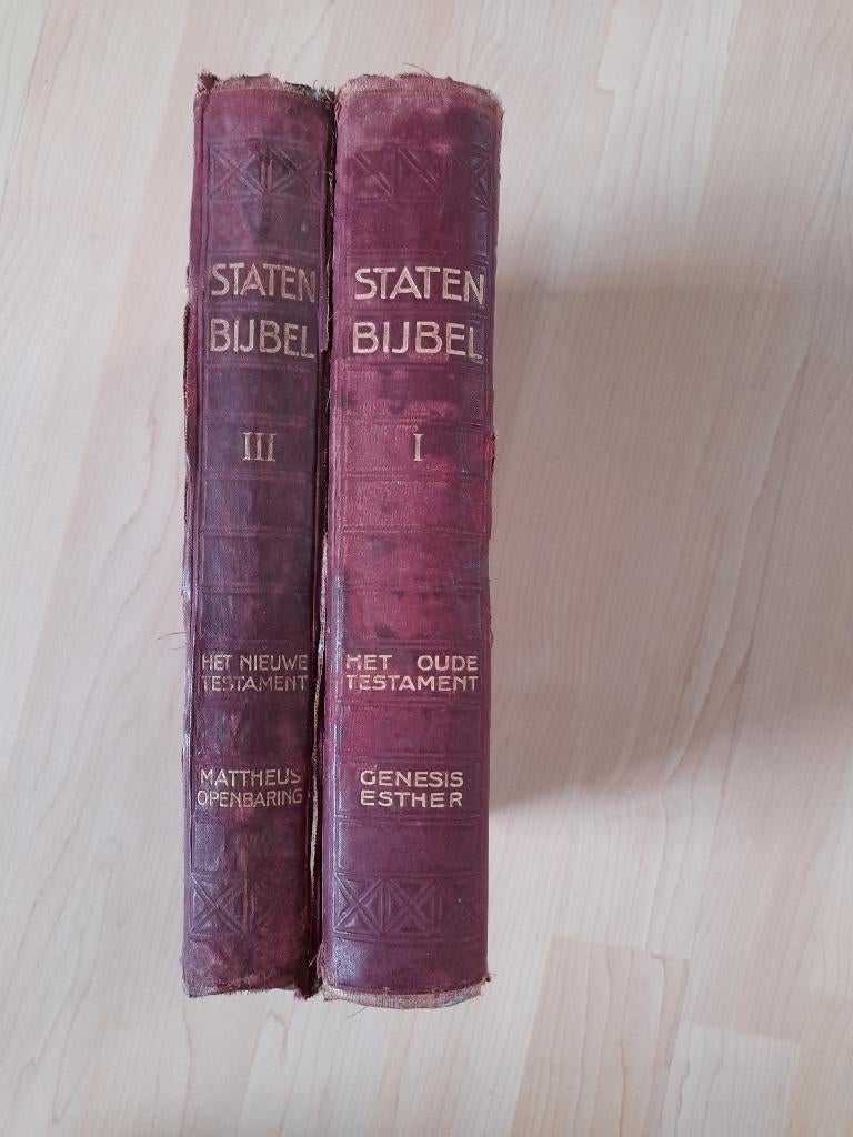 STATENBIJBEL DEEL 1 EN 3, Ophalen of Verzenden, Gelezen