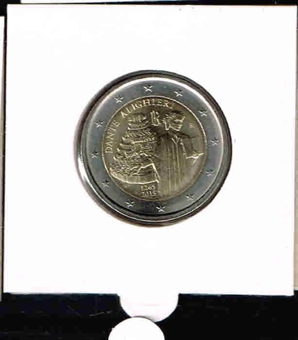 2 euro Italie dante 2015 ''unc'/2.1, Verzenden, Italië, 2 euro, Losse munt