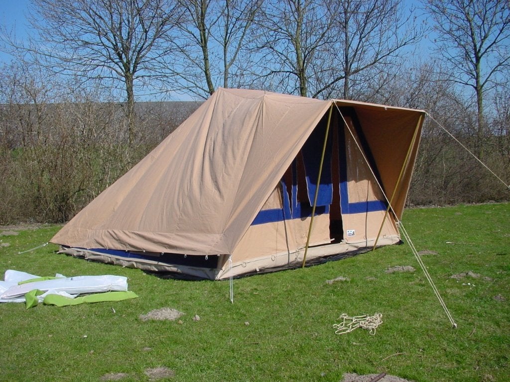 4 persoons piramide tent, Caravans en Kamperen, Tenten, Ophalen, Gebruikt, Tot en met 6