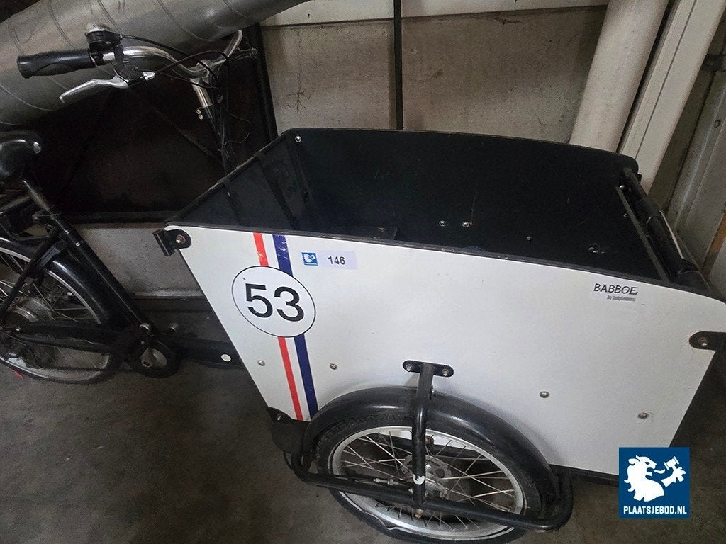 VEILING Babboe bakfiets, en heel veel andere kavels, Ophalen, Gebruikt, 1 kind, Overige merken