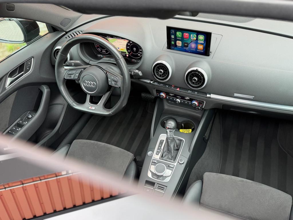 Audi A3 Sportback 1.4 TFSI S-Line Pano Virtual Carplay Lane, Auto's, Audi, Gebruikt, Zwart, 150 pk, Hatchback