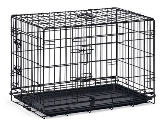 Beeztees hondenbench 2-deurs zwart M 81 x 55,5 x 61,5 cm, Dieren en Toebehoren, Ophalen, Zo goed als nieuw
