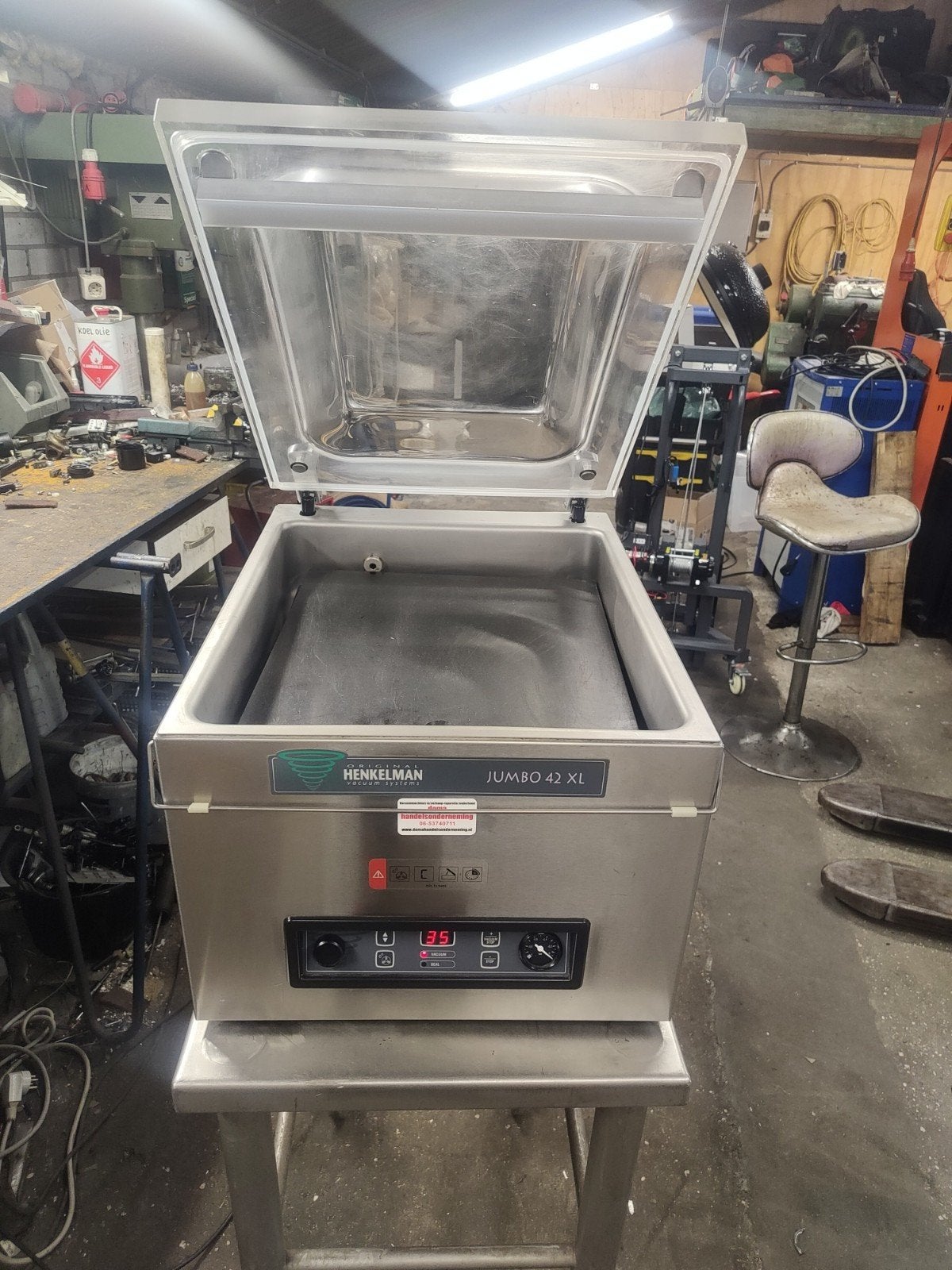 henkelman jumbo 42 XL vacuummachine, Ophalen