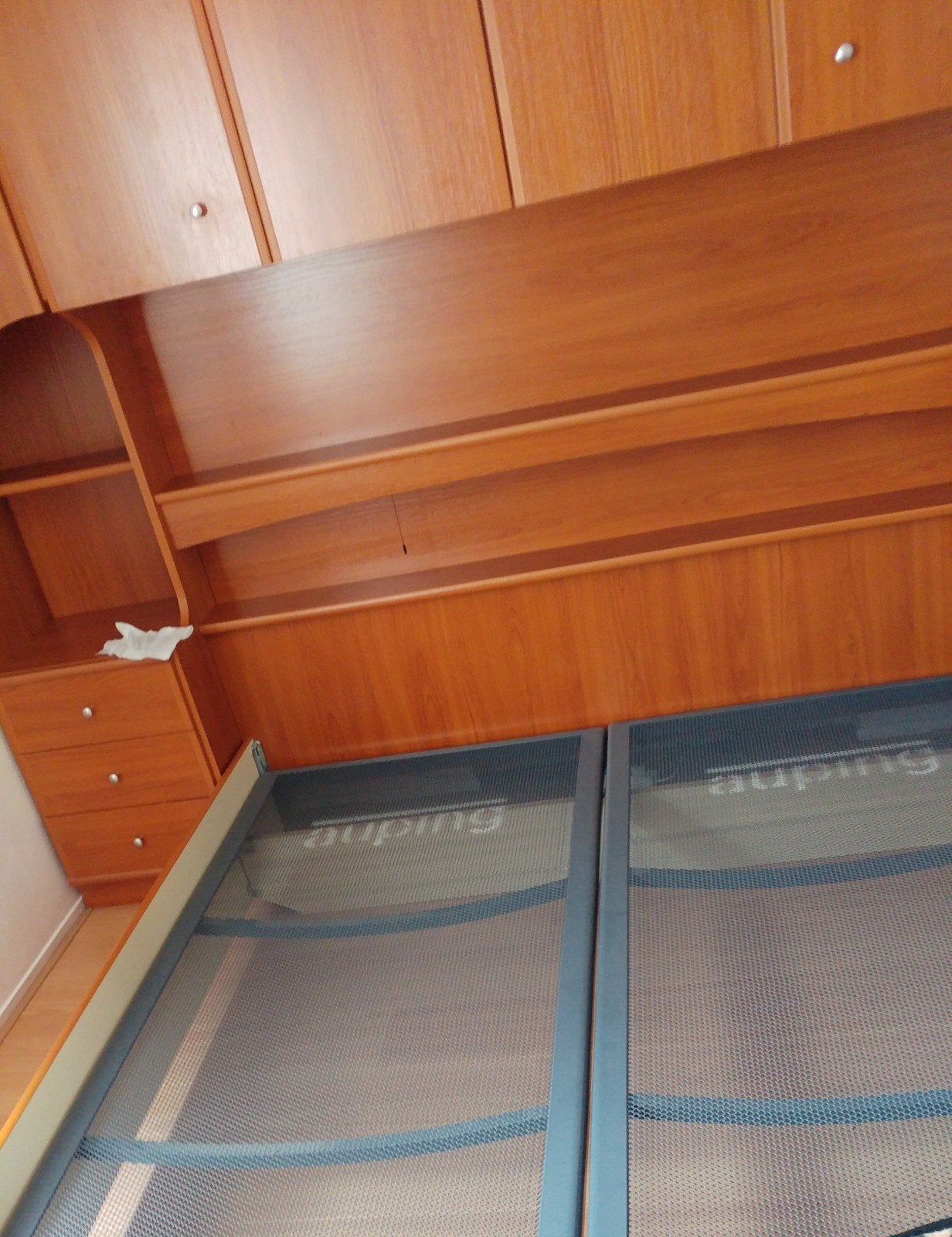Slaapkamer meubel bed 180 x 220 met bedombouw, Huis en Inrichting, Ophalen, Gebruikt, Tweepersoons, 180 cm