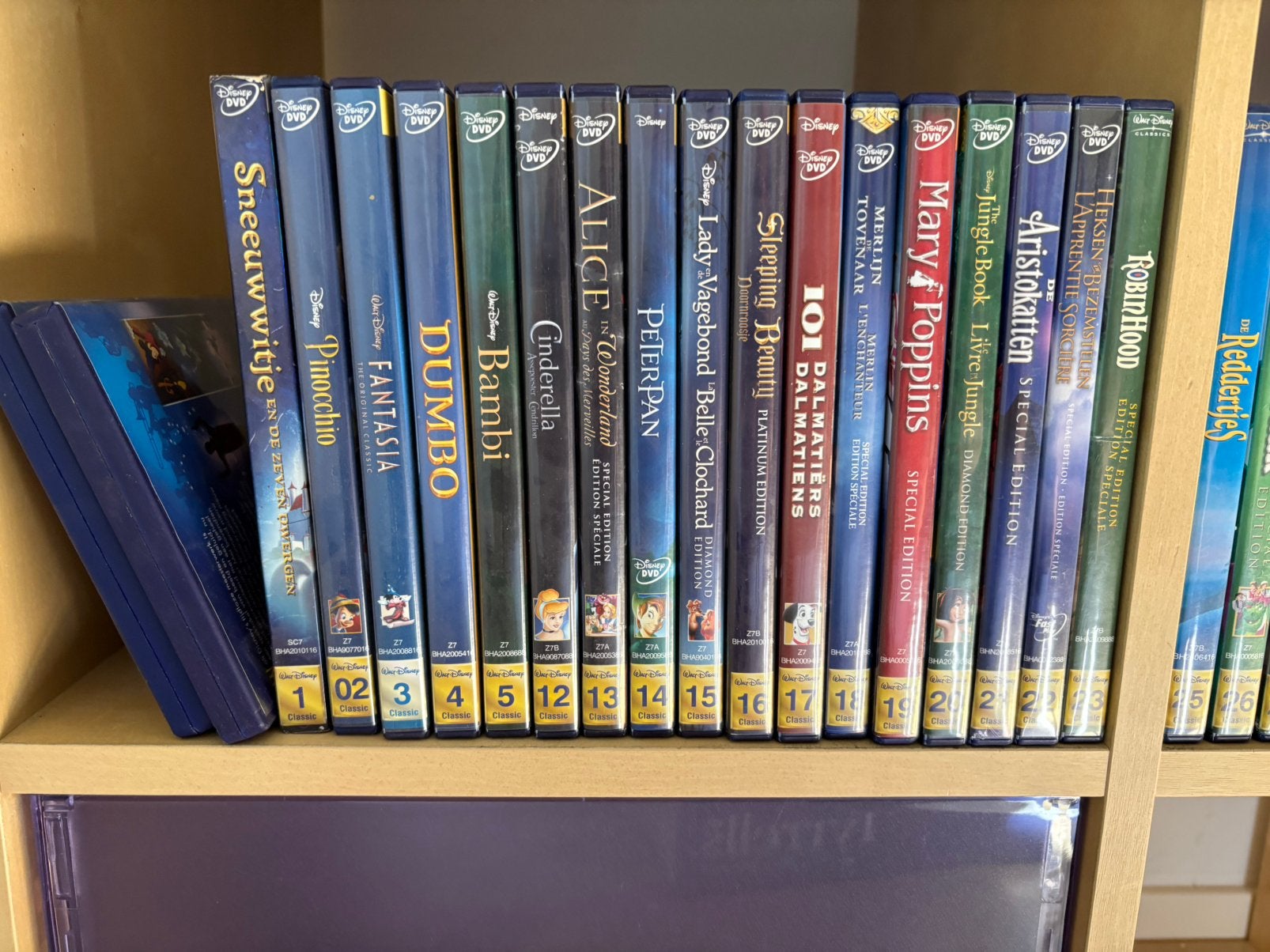 38 stuks Disney DVD’s, genummerd, Cd's en Dvd's, Alle leeftijden, Ophalen of Verzenden, Zo goed als nieuw