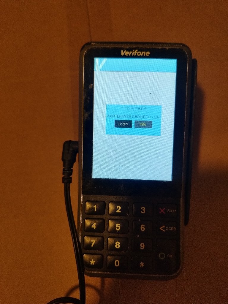 Verifone P630, Ophalen