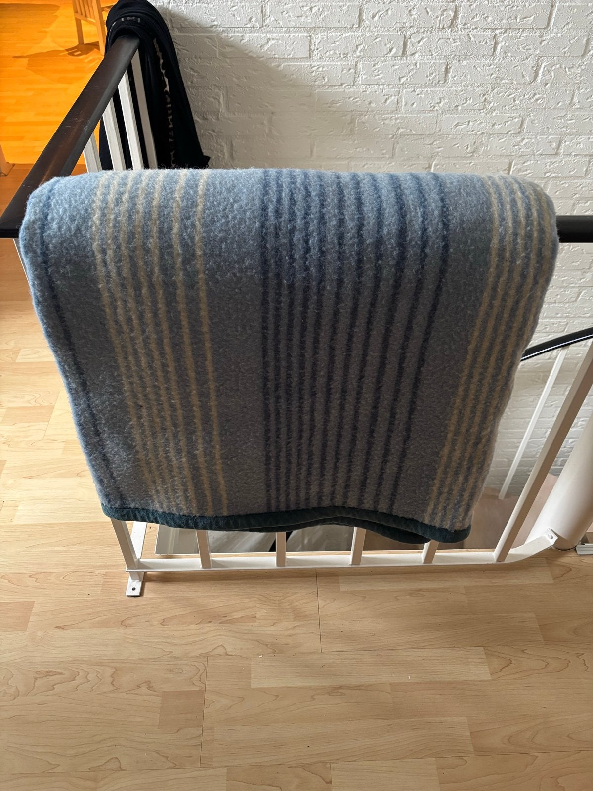 Tweepersoons wollen deken - Blauw effen/gestreept, Ophalen, Blauw, Tweepersoons, Overige merken