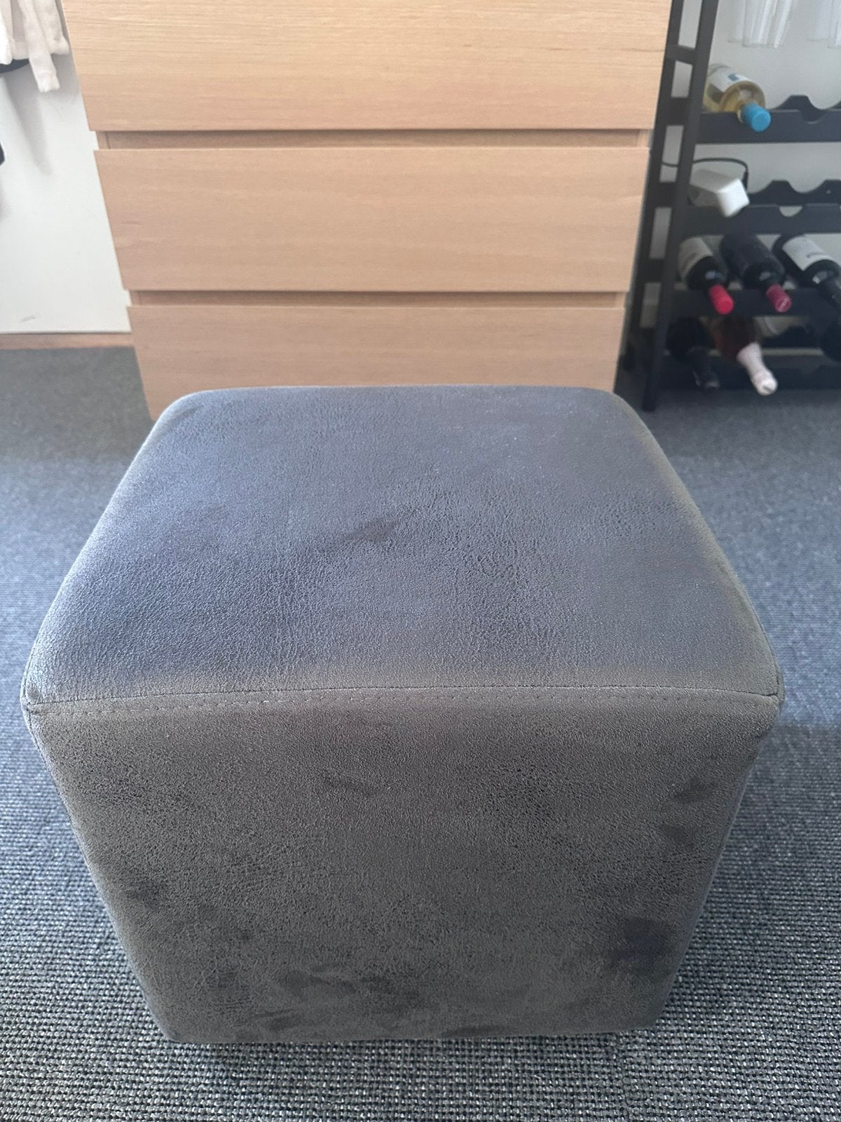 Bankpoef (2 stuks) - €25, Ophalen, Minder dan 50 cm, Gebruikt, Vierkant
