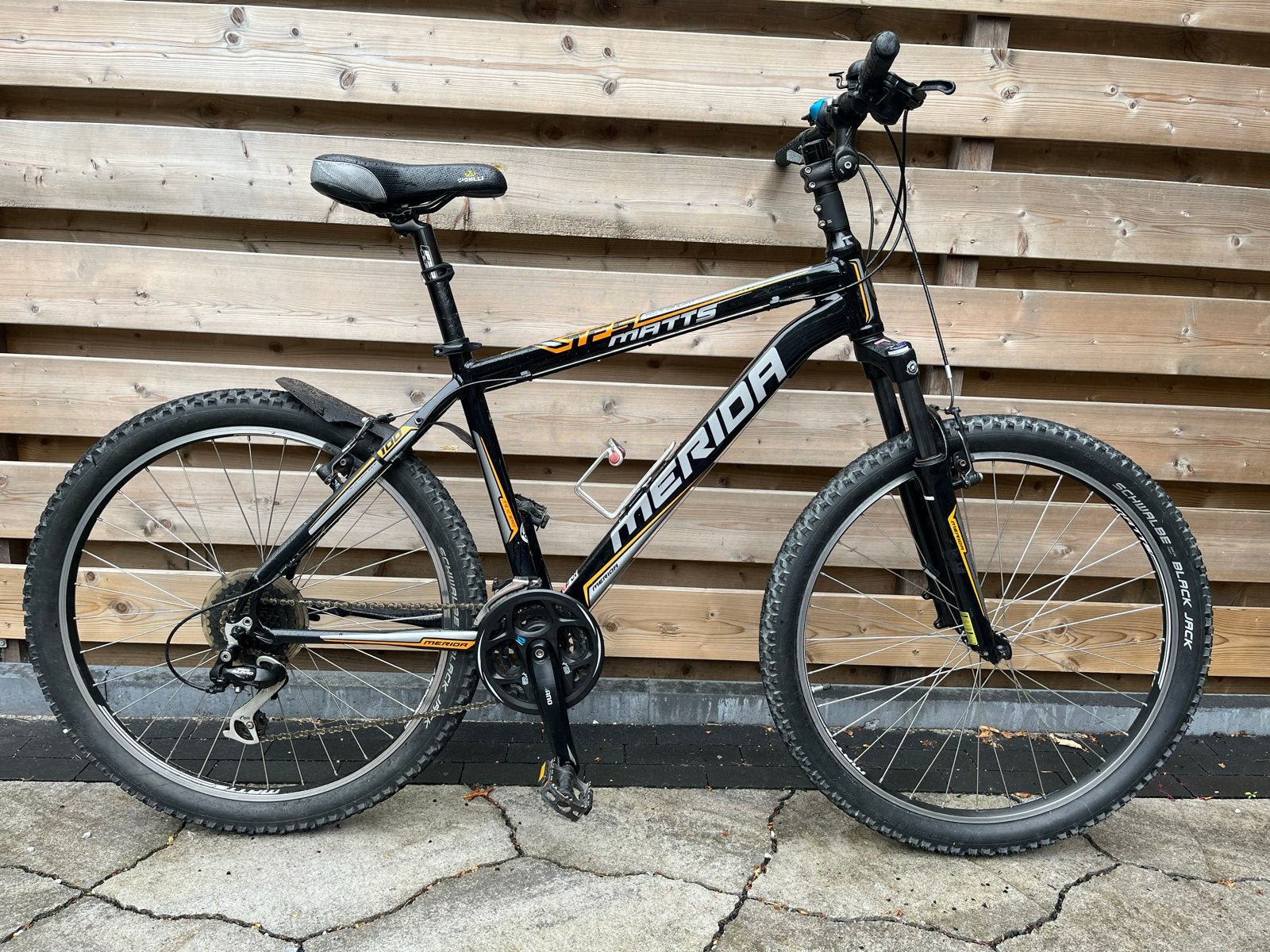 Merida Matts Mountainbike - Zwart/Geel, 46cm frame, Ophalen, Gebruikt, Hardtail, Heren