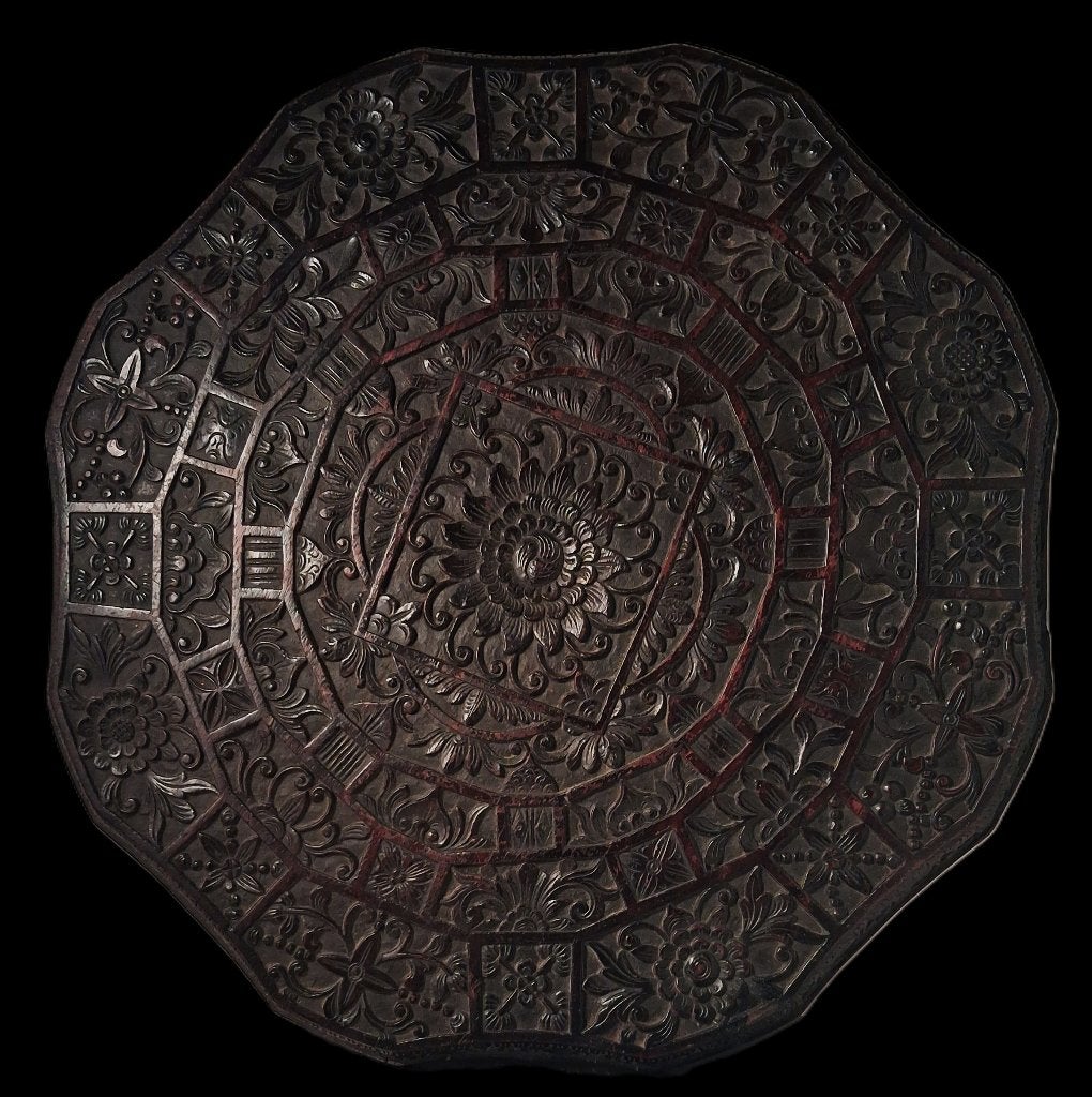 Antiek Wand-paneel Horror Vacui Myanmar Anglo-Birmees Birma, Ophalen