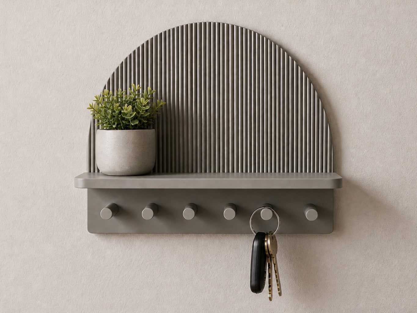 3D Geprinte Sleutelhouder met Plankje - Modern Design, Huis en Inrichting, Nieuw, Kunststof, Ophalen of Verzenden, Modern