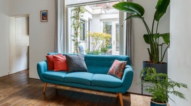 Aba-i bank in Scandinavische stijl, Huis en Inrichting, Ophalen, Minder dan 75 cm, 150 tot 200 cm, Driepersoons
