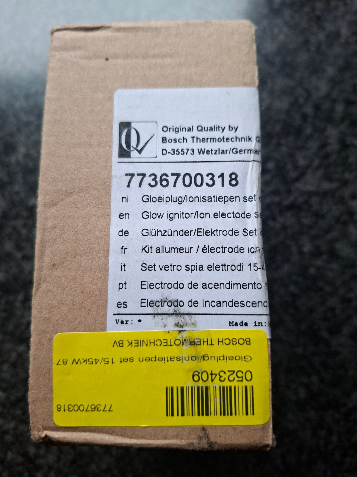 nefit topline Gloeiplug/Ionisatiepen set 7736700318, Ophalen of Verzenden, Nieuw