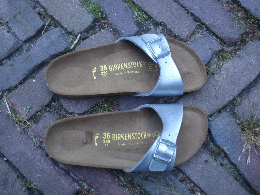 BIRKENSTOCK MADRID ZILVER NIEUW 36 GRATIS VERZENDING POST, Slippers, Overige kleuren, Verzenden, Nieuw