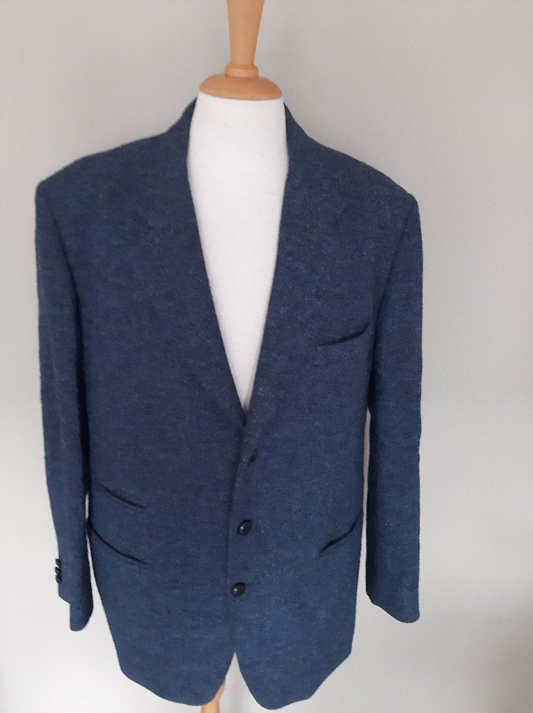 Mooi colbert maat 56 van Harris Tweed  ., Kleding | Heren, Ophalen of Verzenden, Zo goed als nieuw, Maat 56/58 (XL), Blauw