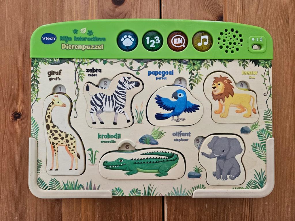 Vtech Dierenpuzzel en Mijn Eerste 100 woordjes, Kinderen en Baby's, Speelgoed | Vtech, Ophalen of Verzenden, Zo goed als nieuw