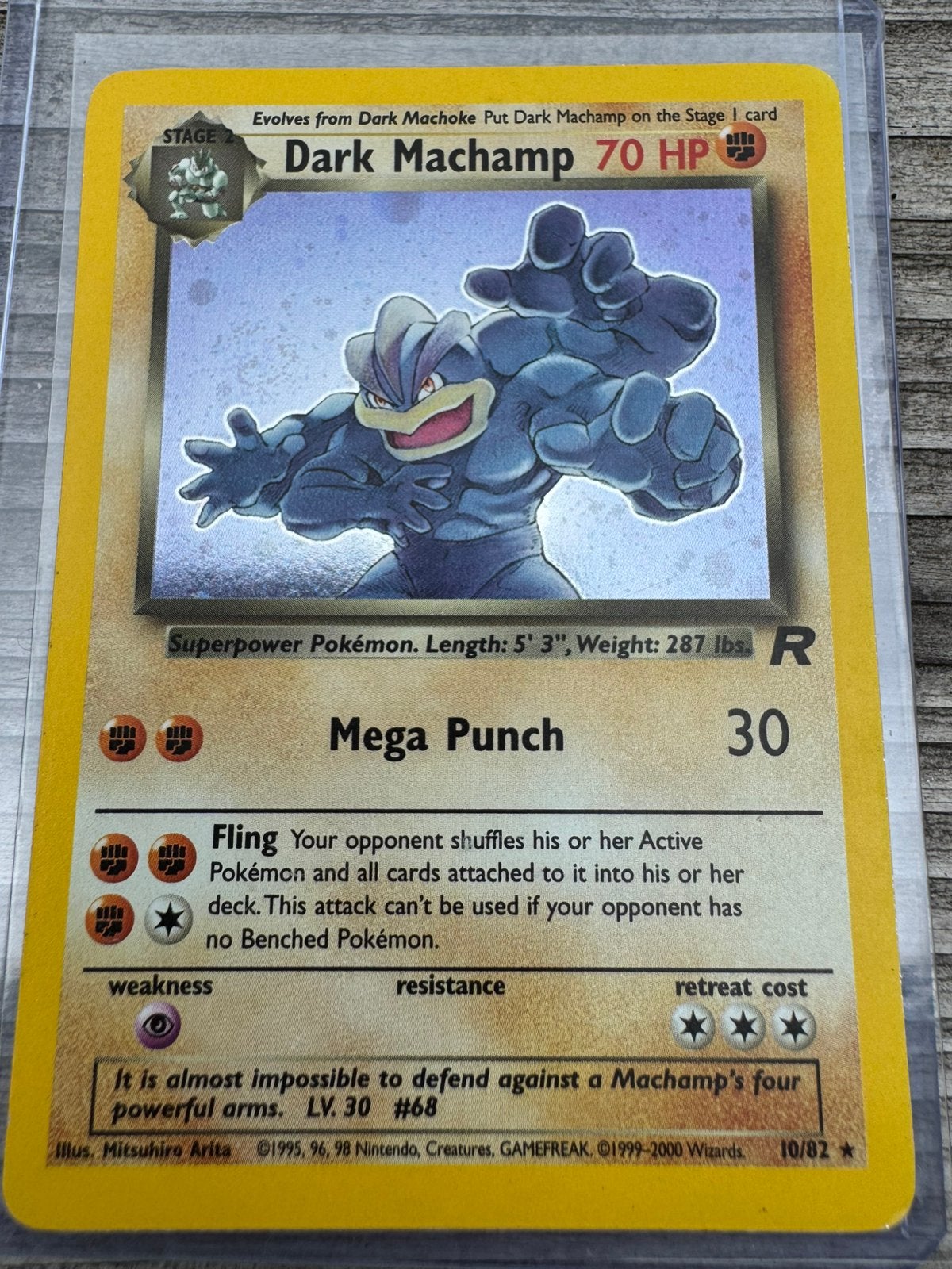 Pokémon Team Rocket Dark Machamp 10/82 Exc, Ophalen of Verzenden, Zo goed als nieuw