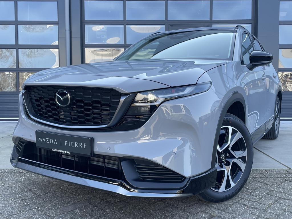 Mazda CX-5 2.5 E-SKYACTIV G 141 M HYBRID AUTOMAAT Centre-Lin, Auto's, Mazda, Gebruikt, 4 cilinders, 2000 kg, Leder en Stof