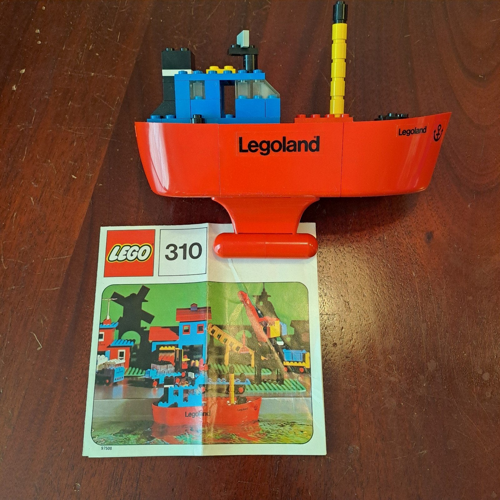LEGO Legoland 310 Boot met instructies, Kinderen en Baby's, Gebruikt, Lego, Compleet, Ophalen of Verzenden