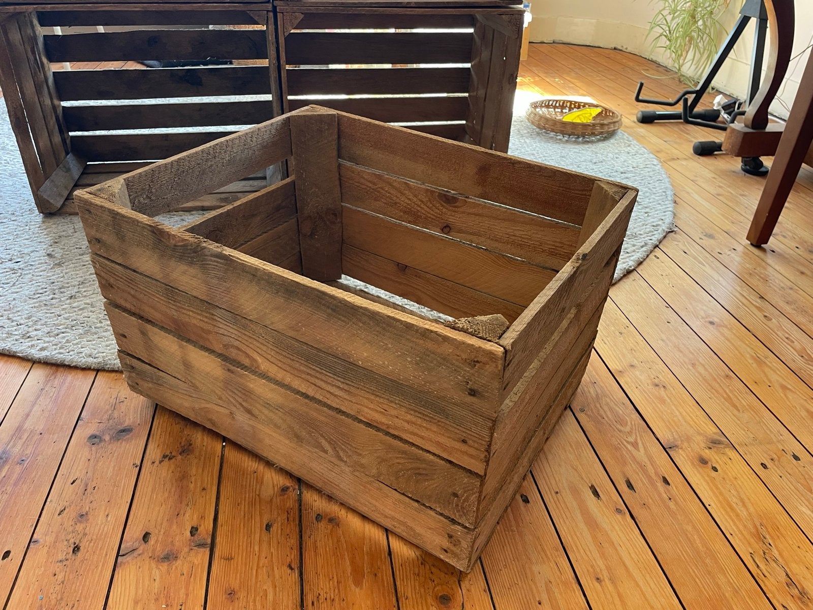 8x Houten kratten, makkelijk stapelbaar, Huis en Inrichting, Woonaccessoires | Kisten, Ophalen, Minder dan 50 cm, Gebruikt, 50 tot 100 cm