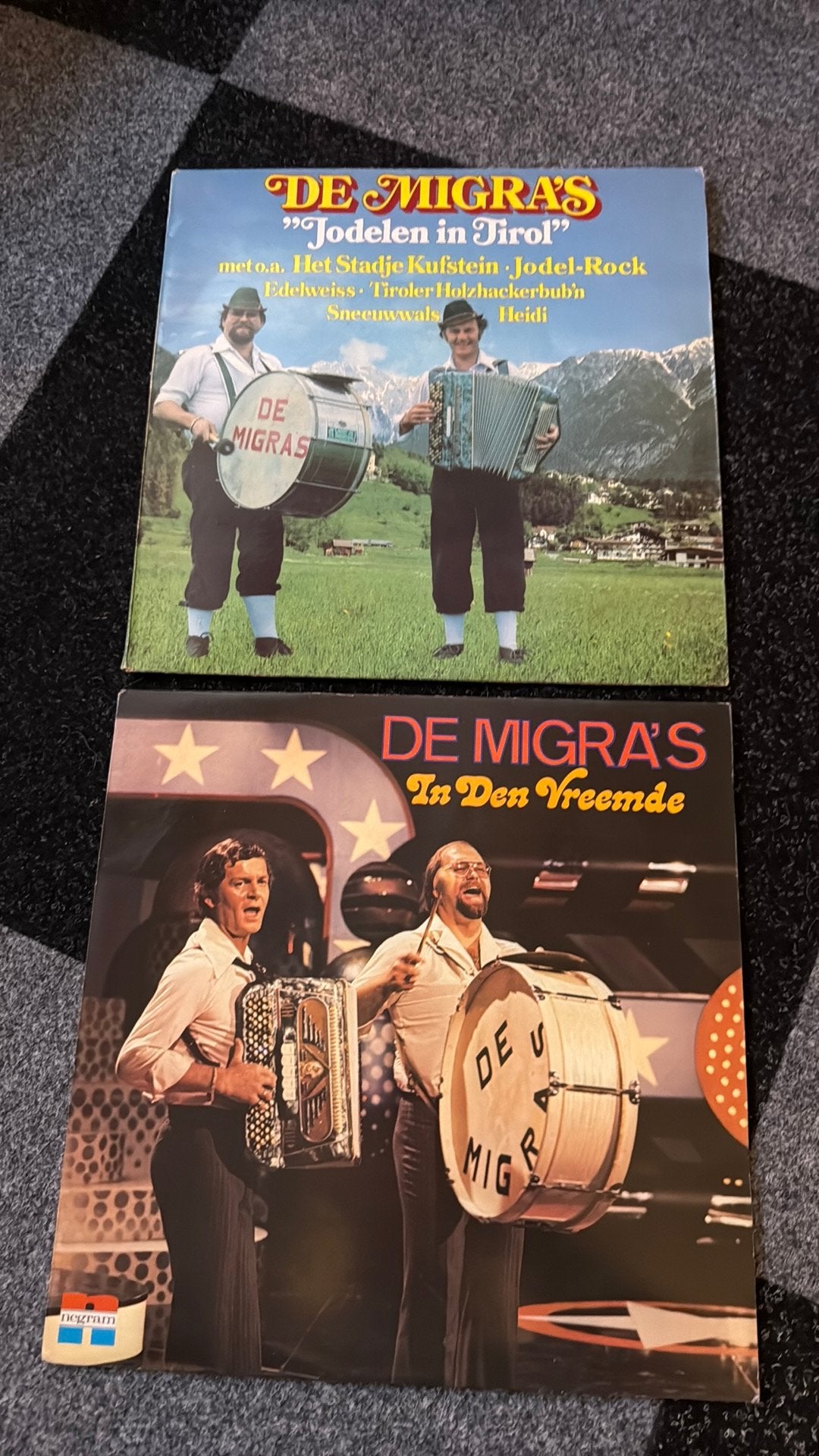 2 x De Migra’s, Cd's en Dvd's, Vinyl | Nederlandstalig, Ophalen of Verzenden, Zo goed als nieuw, Overige formaten, Levenslied of Smartlap