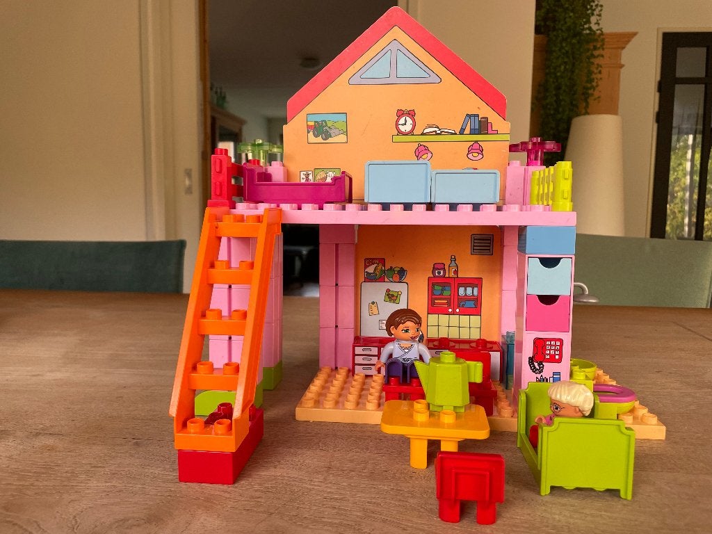 LEGO Duplo Speelhuis 4689-1 compleet en in prima staat, Overige thema's, Ophalen of Verzenden, Zo goed als nieuw, Duplo