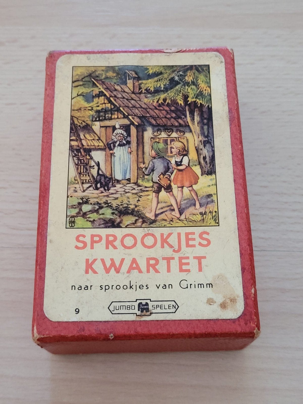 Vintage Sprookjeskwartet Grimm Jumbo spelen nr. 9, Een of twee spelers, Ophalen of Verzenden, Gebruikt, Jumbo