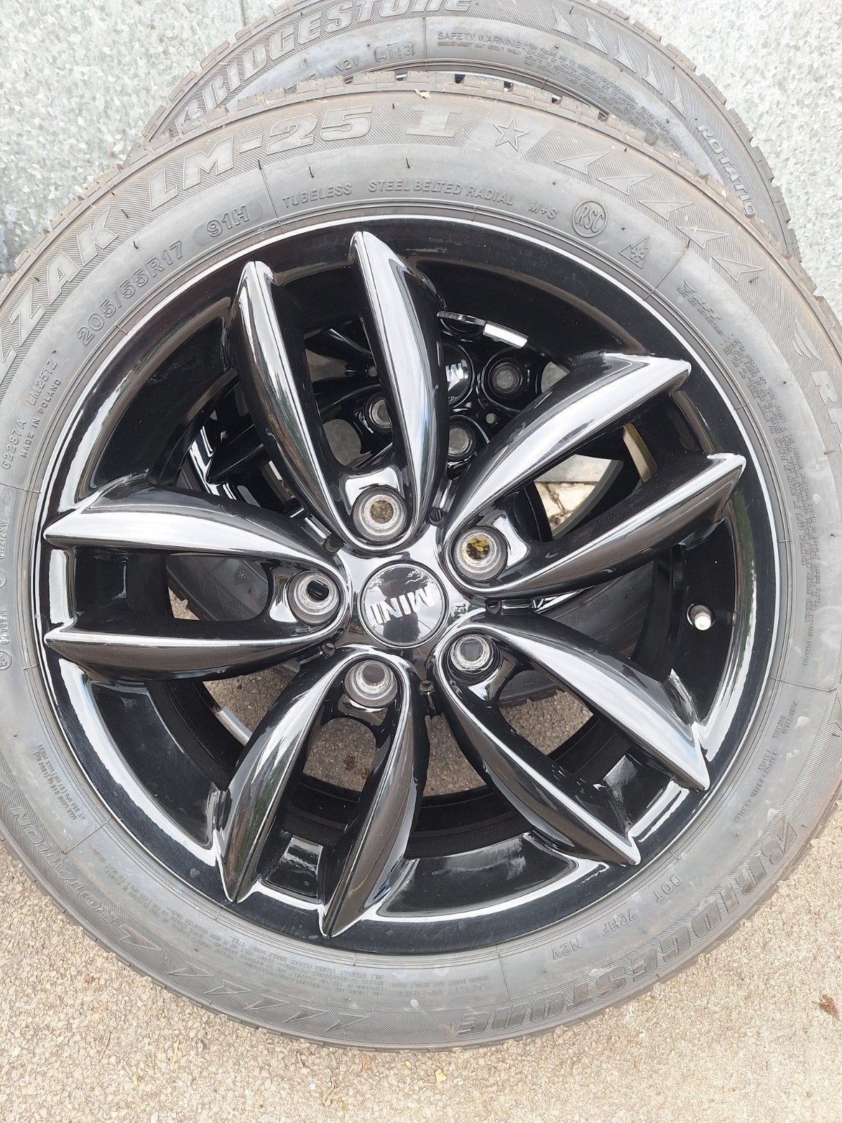 17  orginele mini countryman r60 r61 black velgenset., Ophalen