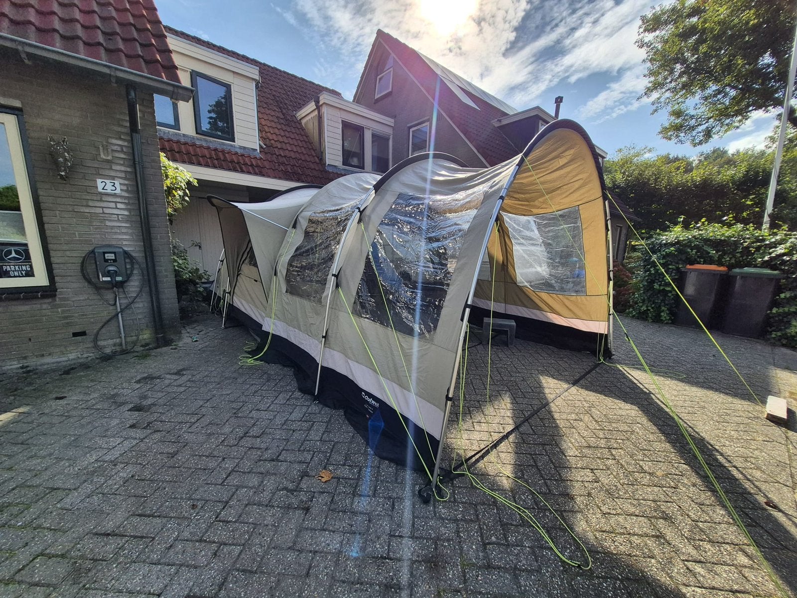 Outwell trout lake 4 tunneltent, Caravans en Kamperen, Ophalen, Gebruikt, Tot en met 4