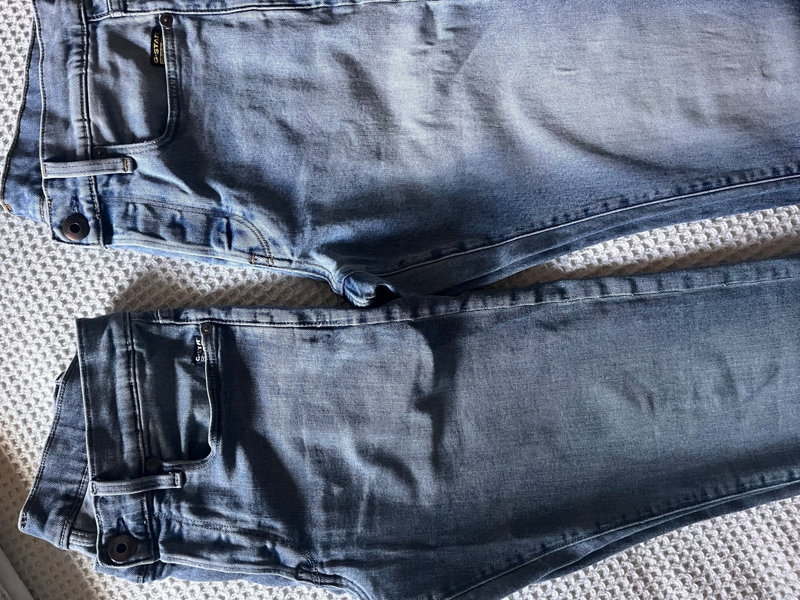 2x G-Star Spijkerbroeken Maat 28-30 - Nieuwstaat, Ophalen of Verzenden, Nieuw, Blauw, W28 - W29 (confectie 36)