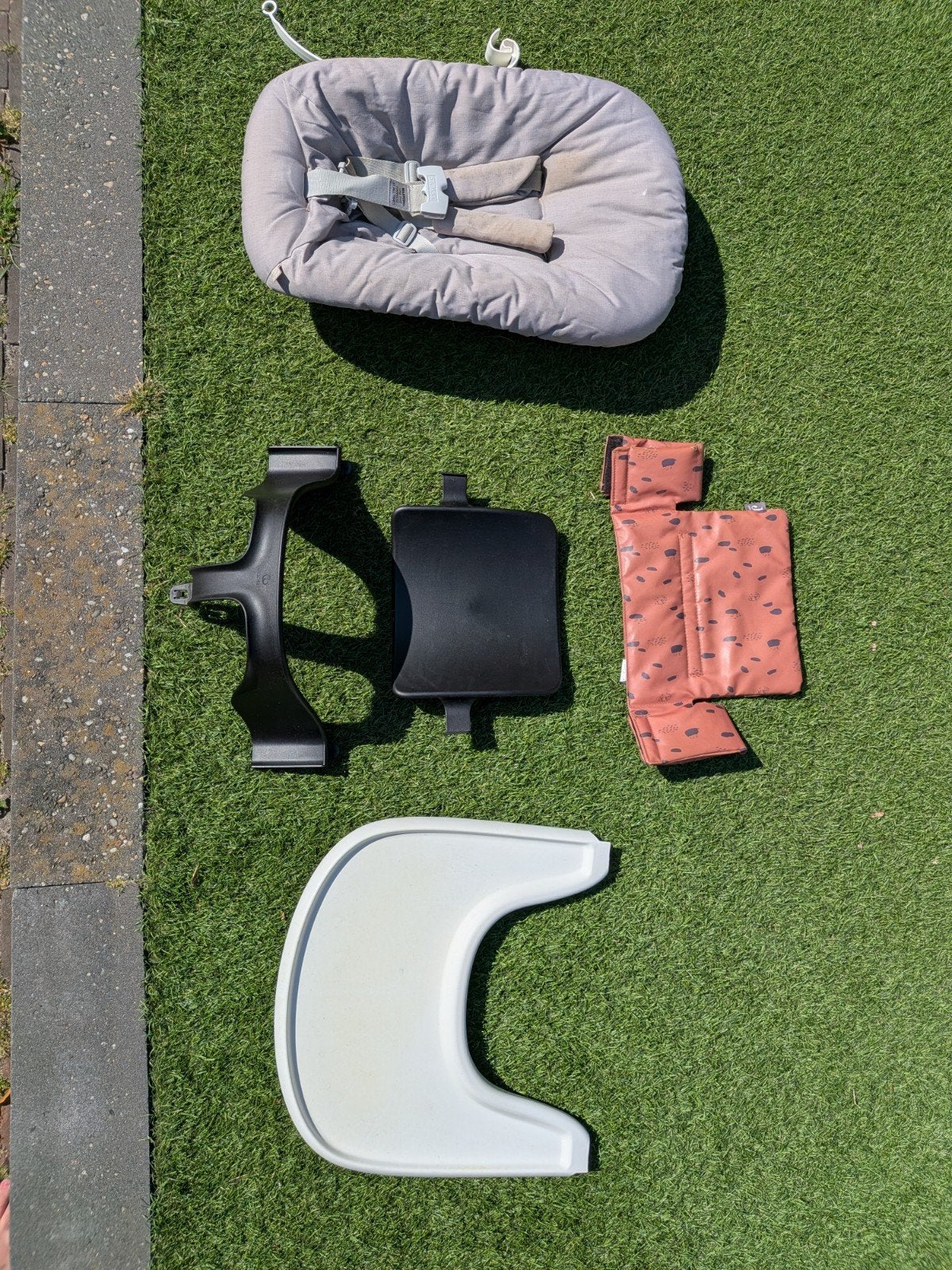Stokke Tripp Trapp Newborn Set, Baby set & Tray, Ophalen, Gebruikt, Meegroeistoel, Gordel(s)