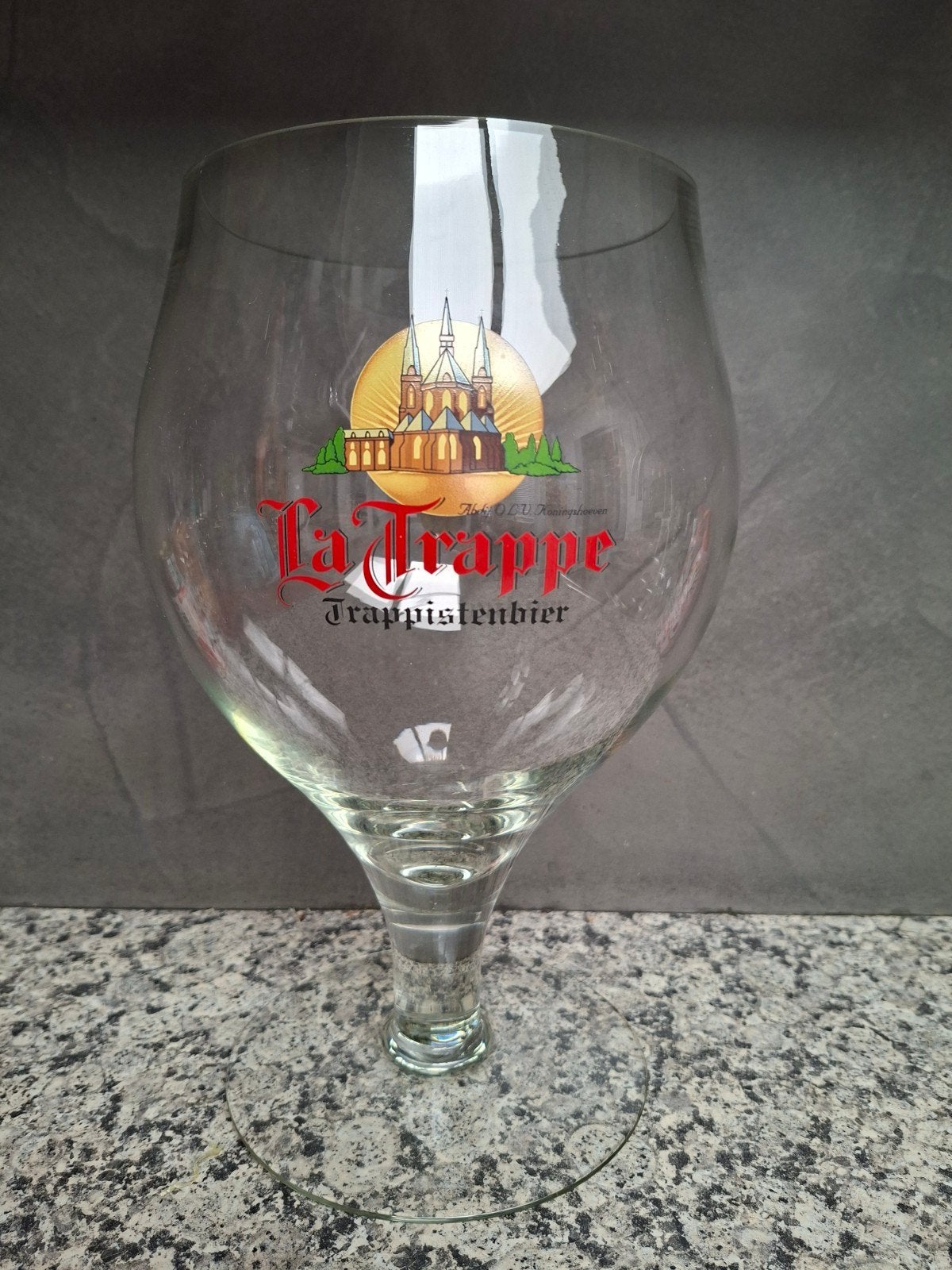 Groot La Trappe Trappistenbier Glas, Ophalen of Verzenden, Nieuw, Glas of Glazen, La Trappe