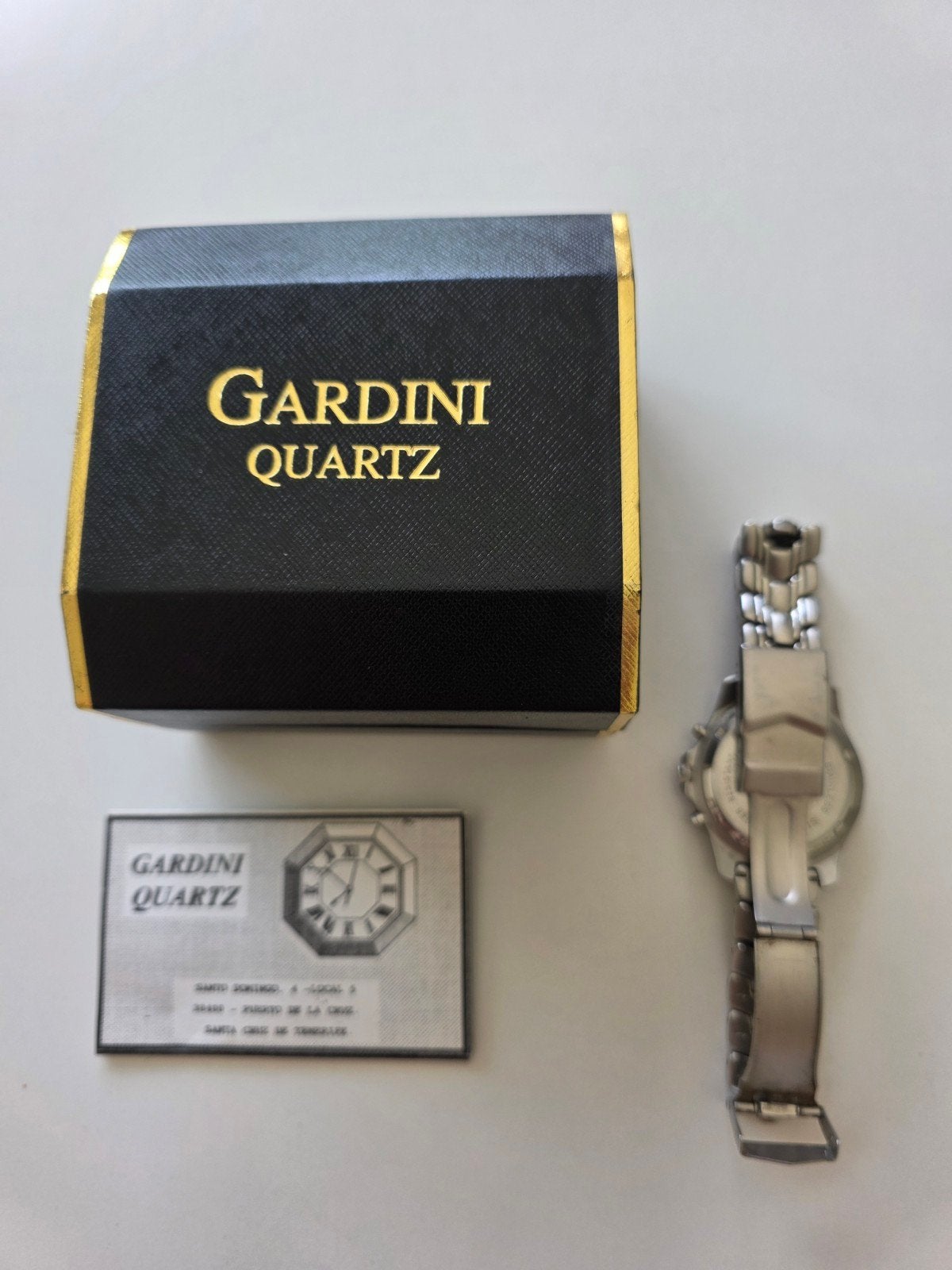 Gardini Quartz Polshorloge, Ophalen of Verzenden, Zo goed als nieuw, Staal, Overige merken