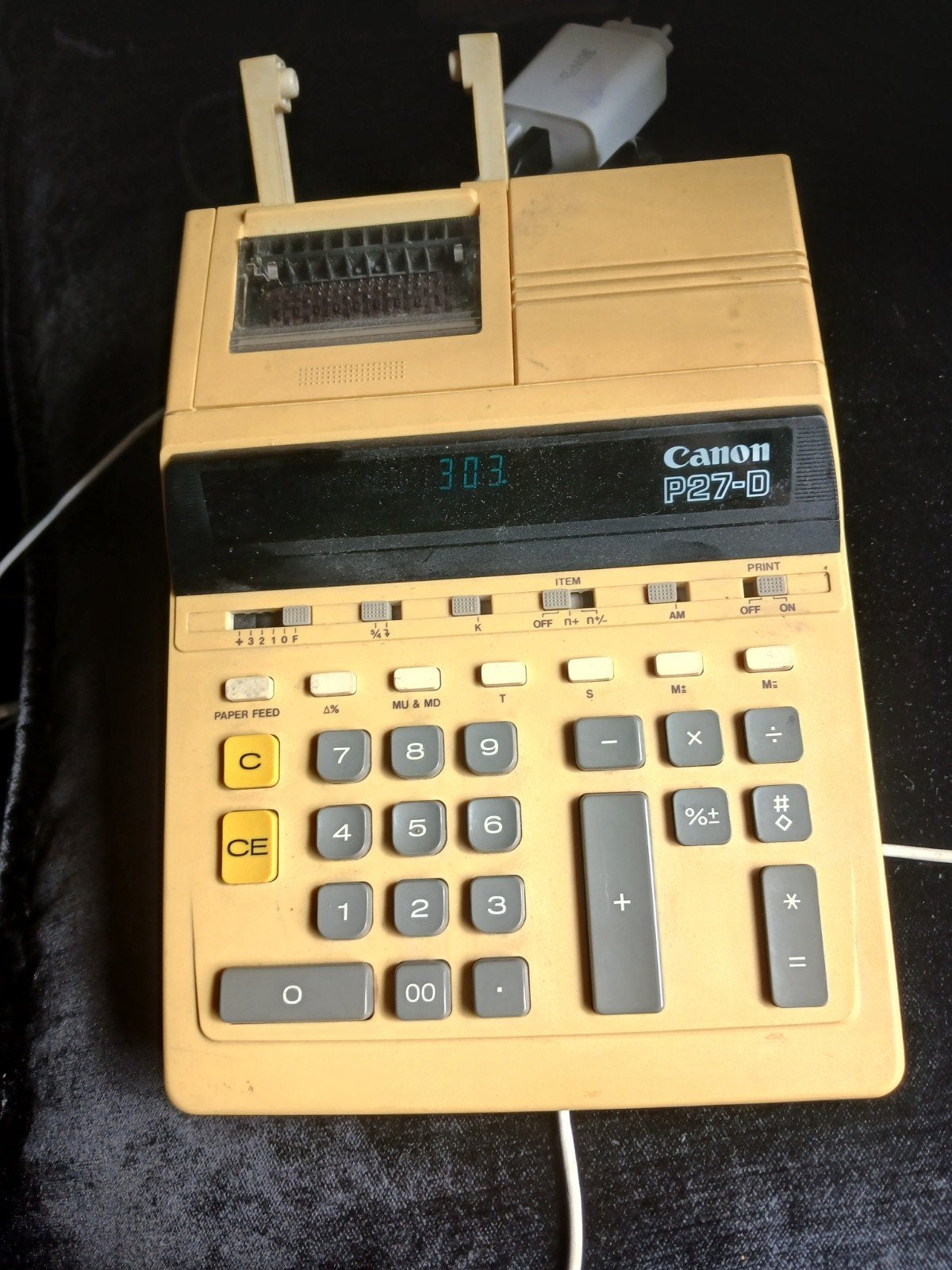 Te koop aangeboden: een iconische vintage Canon P27-D rekenm, Diversen, Ophalen of Verzenden