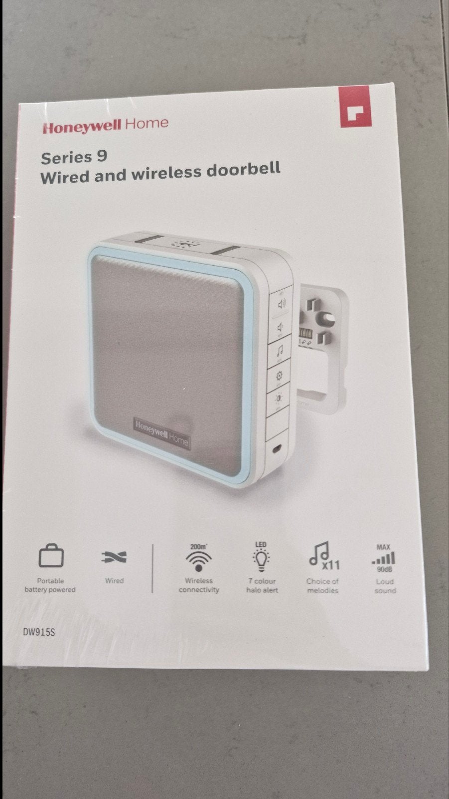 2x Honeywell Home Deurbel (draadloos en bedraad) DW915S, Ophalen of Verzenden, Nieuw, Draadloos