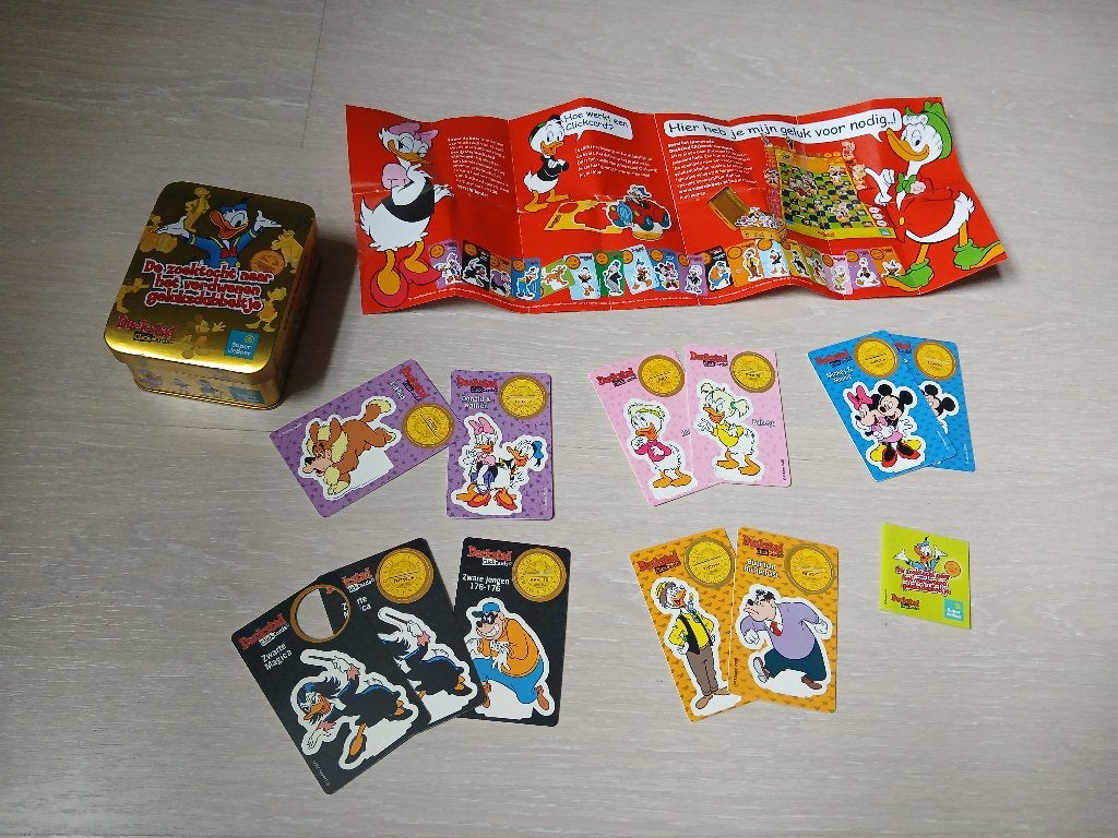 Disney Duckstad ClickCards uit 2009, Verzamelen, Ophalen of Verzenden, Overige figuren, Zo goed als nieuw, Beeldje of Figuurtje