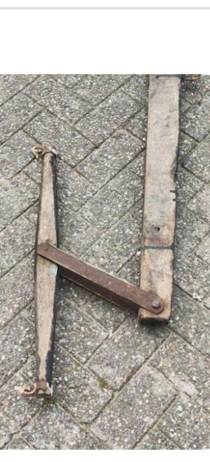 Antieke Haamschei / Zwenghout voor Trekdieren, Antiek en Kunst, Ophalen