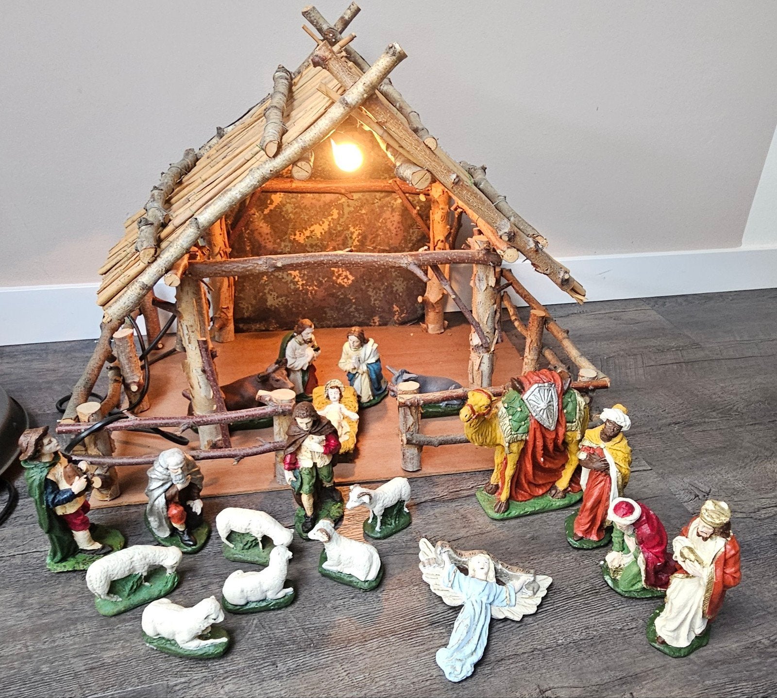 Kerstgroep met stal, Diversen, Ophalen, Gebruikt