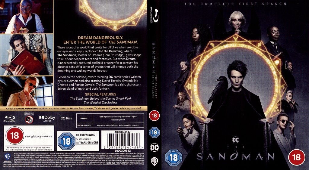 The Sandman seizoen 1 - blu-ray (geen NLO), Engels, Vanaf 16 jaar, Boxset, Engels