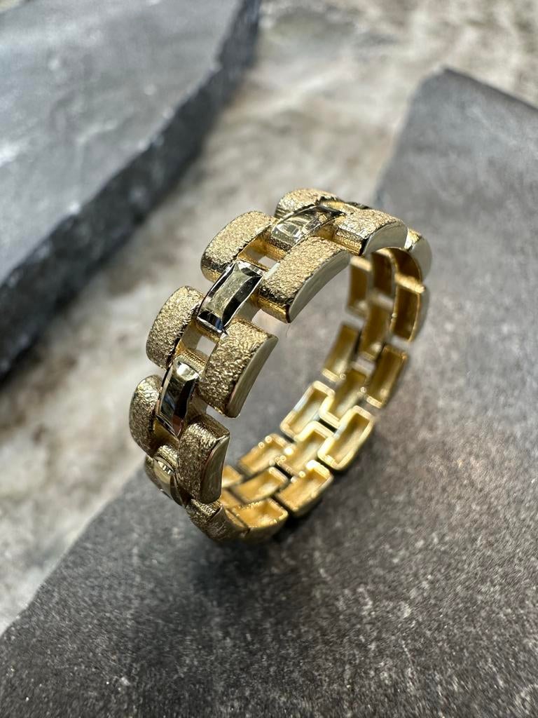 Prachtige 14k gouden Rollie ring, 18 tot 19, Nieuw, Ophalen of Verzenden, Dame of Heer