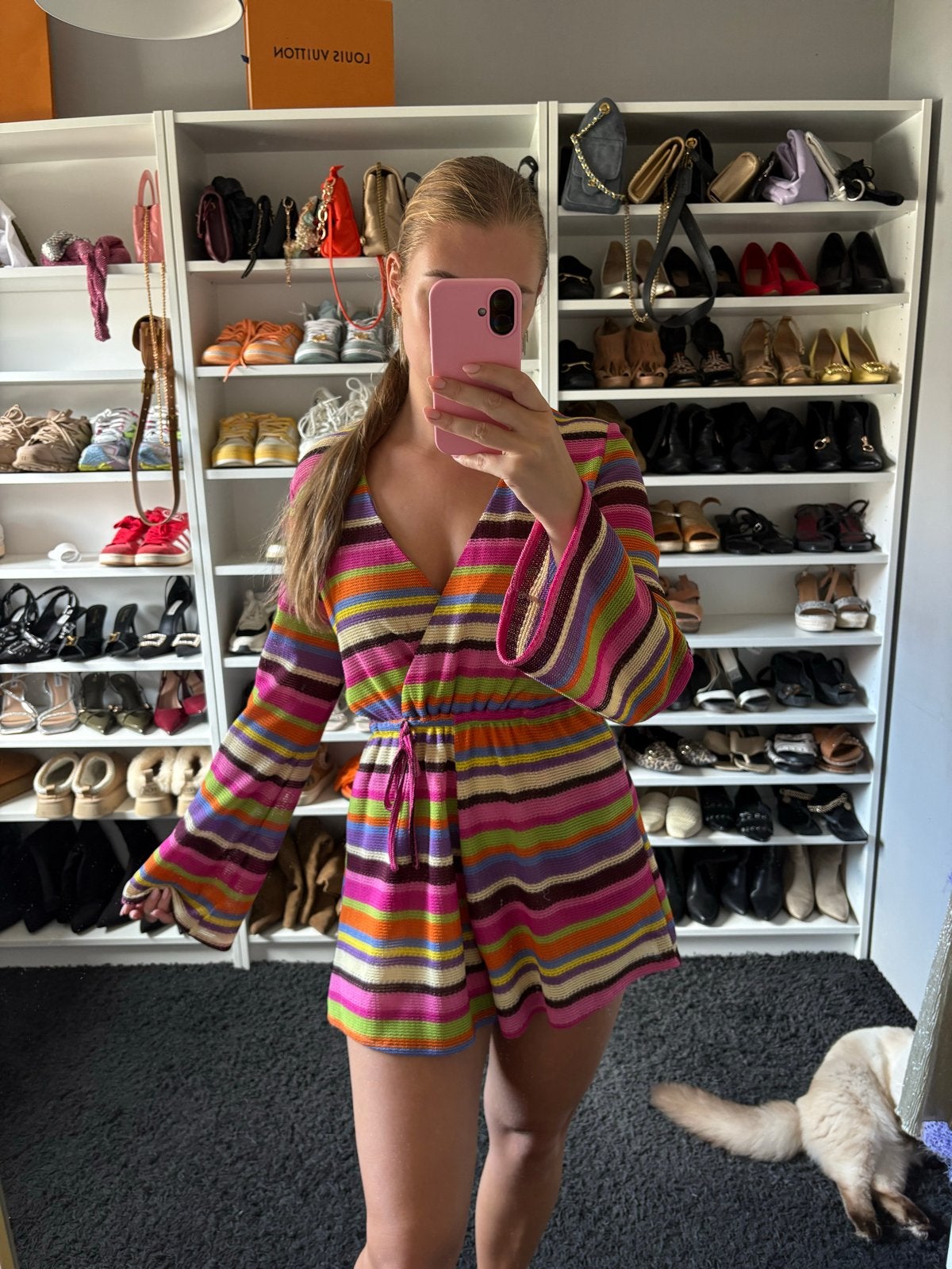Eight Paris gestreepte playsuit maat M, Kleding | Dames, Ophalen of Verzenden, Zo goed als nieuw, Maat 38/40 (M), Meerkleurig