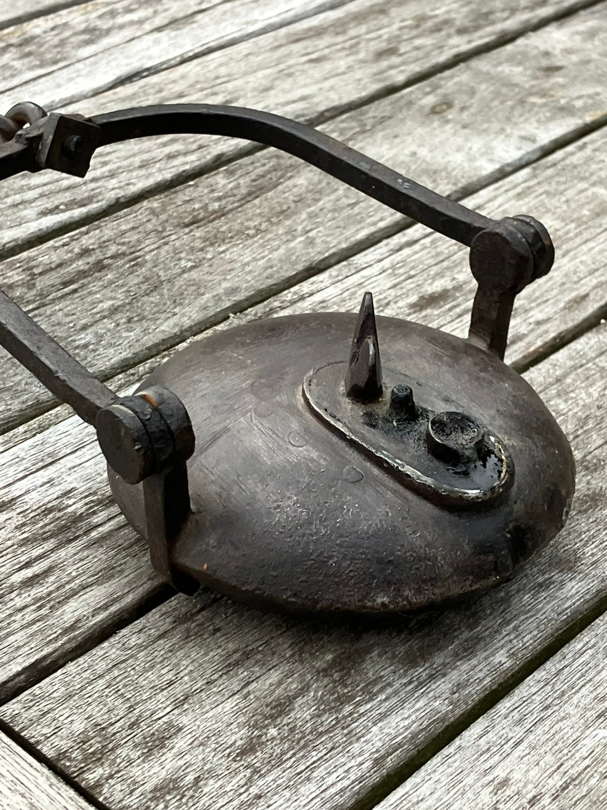 Oude mijnwerkerslamp lamp mijnwerker betty lamp, Antiek en Kunst, Ophalen of Verzenden