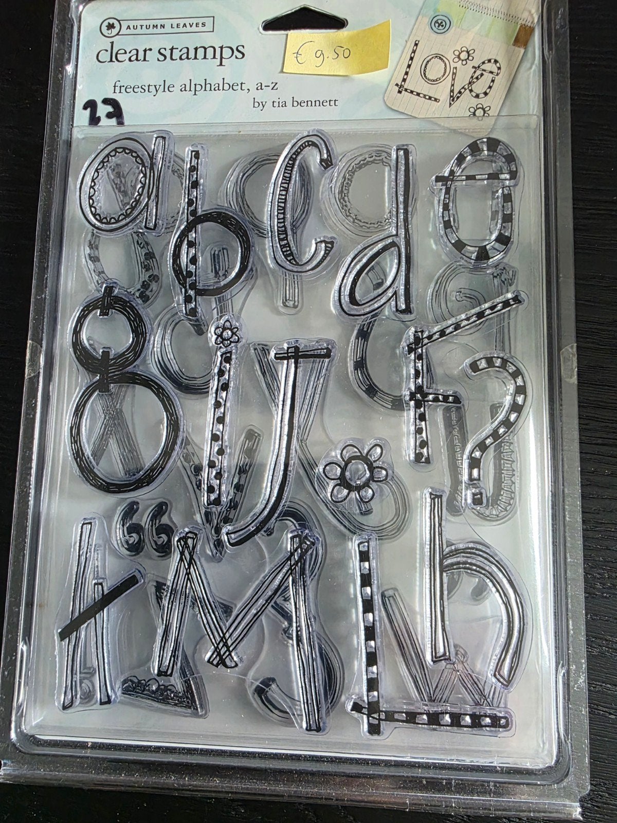 Clear Stamps Freestyle Alfabet (ABC) - Nieuw, Hobby en Vrije tijd, Stempelen, Ophalen of Verzenden