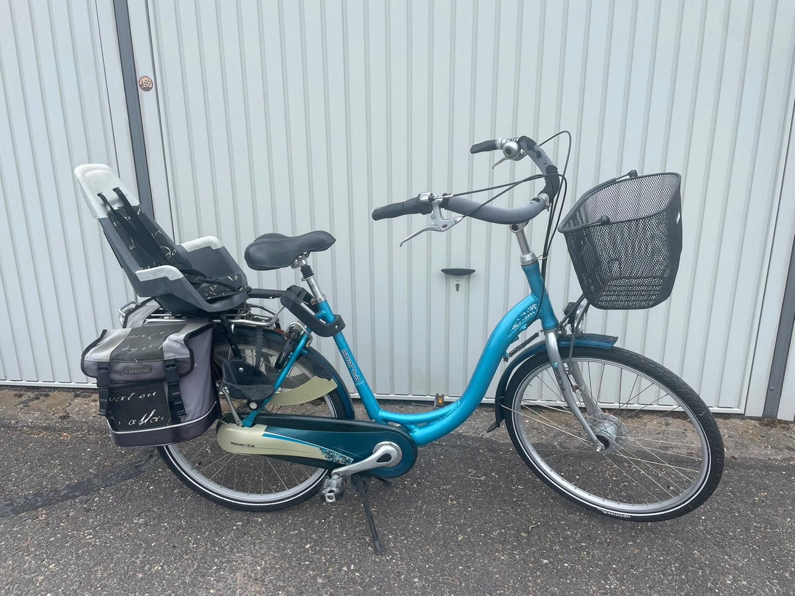 Sparta Amazone mamafiets met achterzitje en mandje, Ophalen, Sparta, Dubbele standaard, 53 tot 56 cm