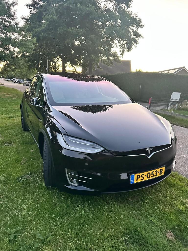 Tesla Model X 100D | 2017 | 423pk | 6-zitter | Autopilot, Auto's, Tesla, Automaat, Model X, Beige, Zwart