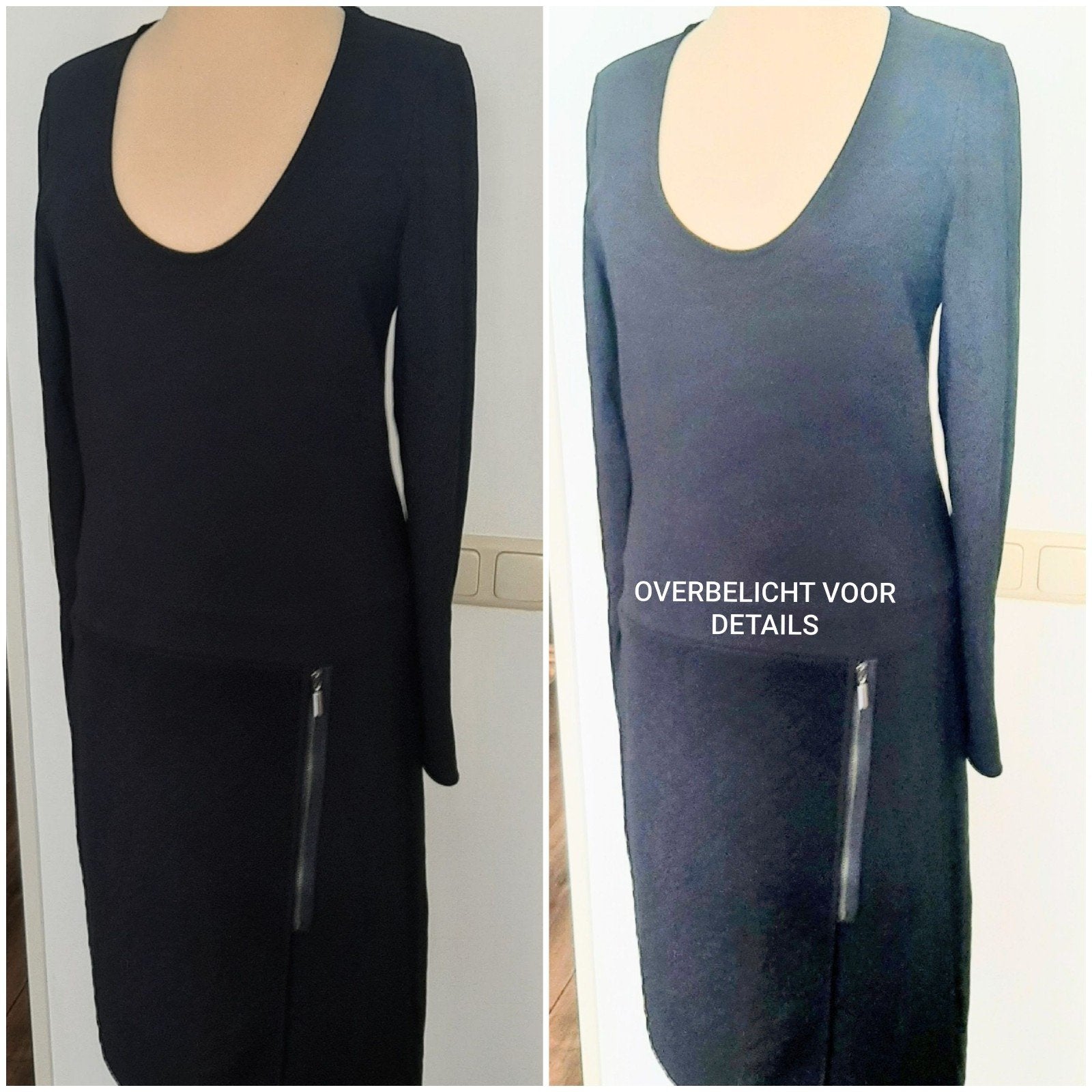 Juffrouw Jansen jurk zie beschrijving 42 / 44 / XL, Verzenden, Zwart, Maat 42/44 (L), Zo goed als nieuw